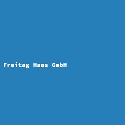 Hersteller: Freitag Haas GmbH