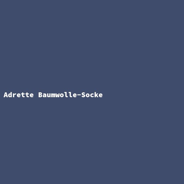Adrette Baumwolle-Socke