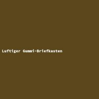 Luftiger Gummi-Briefkasten