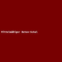 Mittelm&auml;&szlig;iger Beton-Schal
