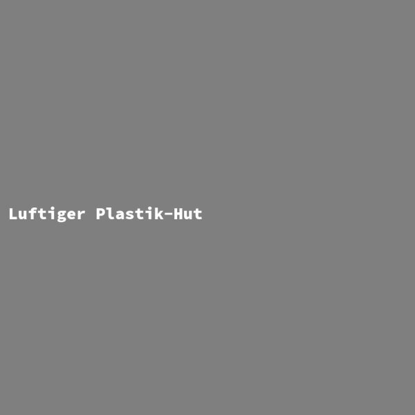Luftiger Plastik-Hut