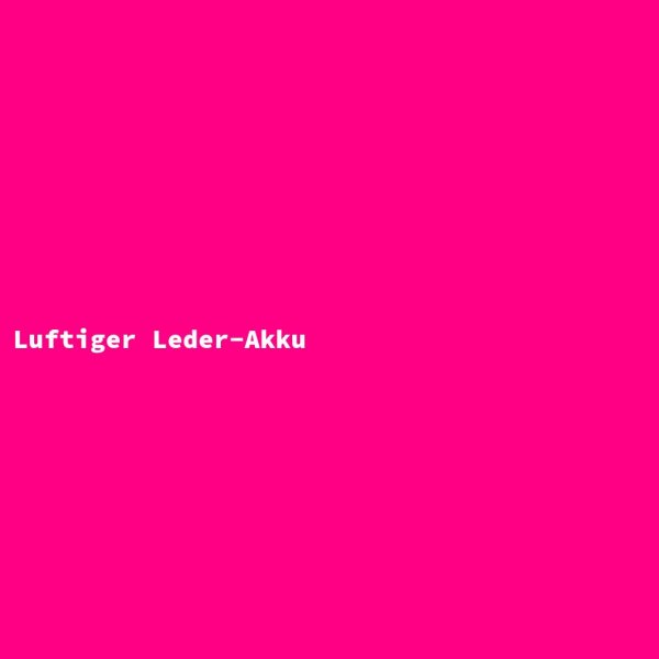 Luftiger Leder-Akku