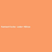 Fantastische Leder-M&uuml;tze