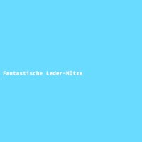 Fantastische Leder-M&uuml;tze