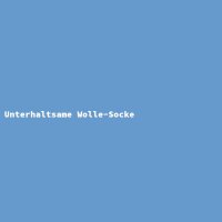 Unterhaltsame Wolle-Socke