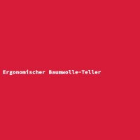 Ergonomischer Baumwolle-Teller