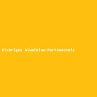 Klebriges Aluminium-Portemonnaie