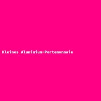 Kleines Aluminium-Portemonnaie