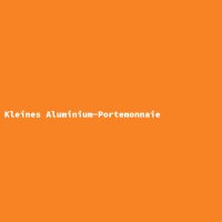 Kleines Aluminium-Portemonnaie