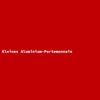 Kleines Aluminium-Portemonnaie