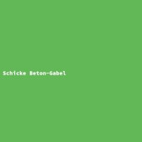 Schicke Beton-Gabel