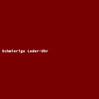 Schmierige Leder-Uhr