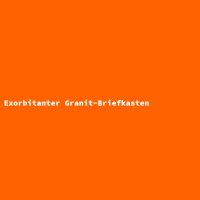 Exorbitanter Granit-Briefkasten