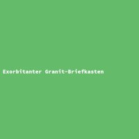 Exorbitanter Granit-Briefkasten