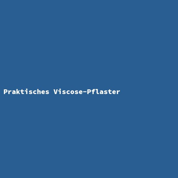 Praktisches Viscose-Pflaster